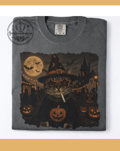 Spooky Smoking Cat Halloween Tee – Funny Retro Cat Graphic Shirt 1 Spooky Smoking Cat Halloween Tee – Funny Retro Cat Graphic Shirt