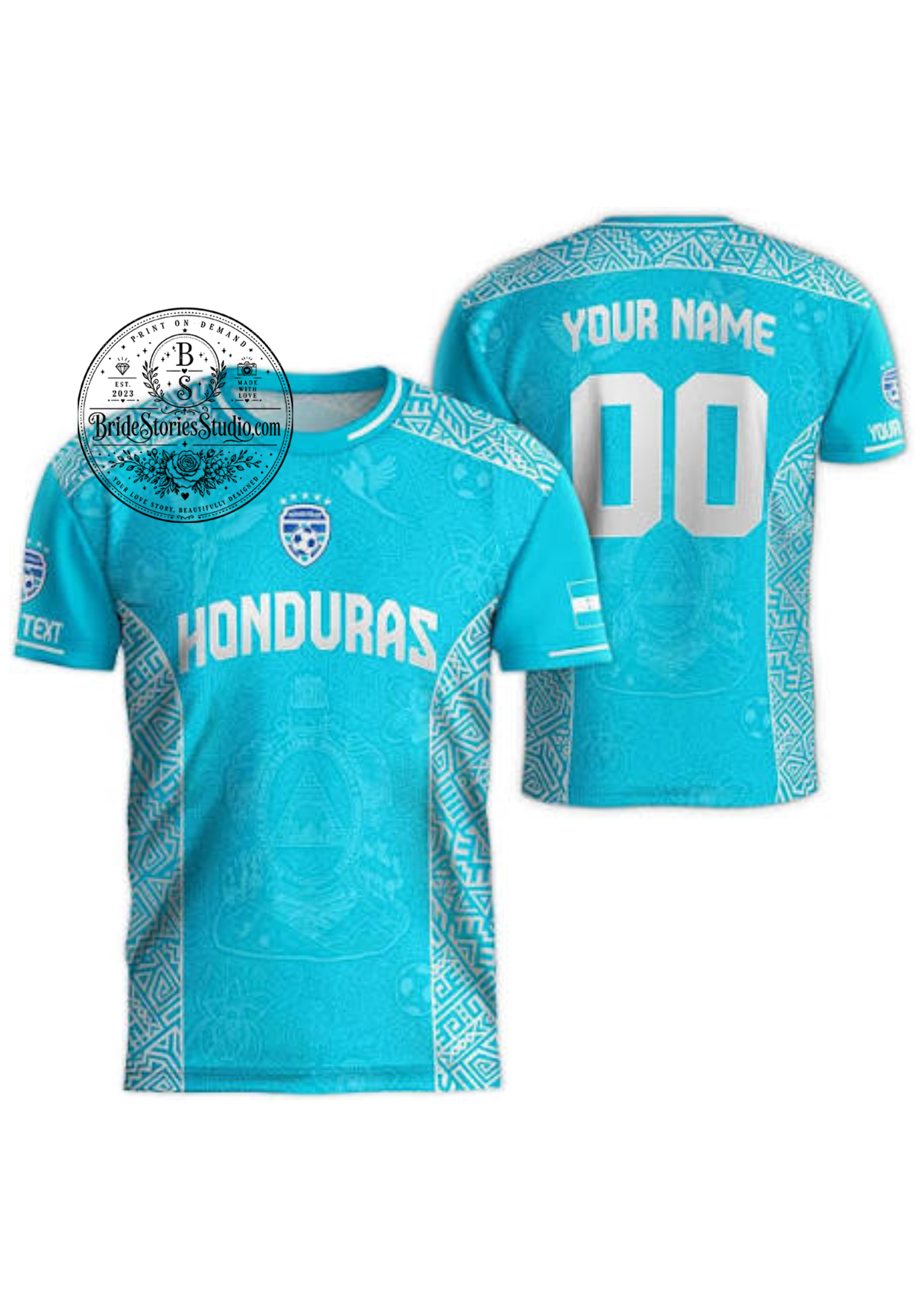 Honduras Inspired Soccer Jersey – Retro Football Style