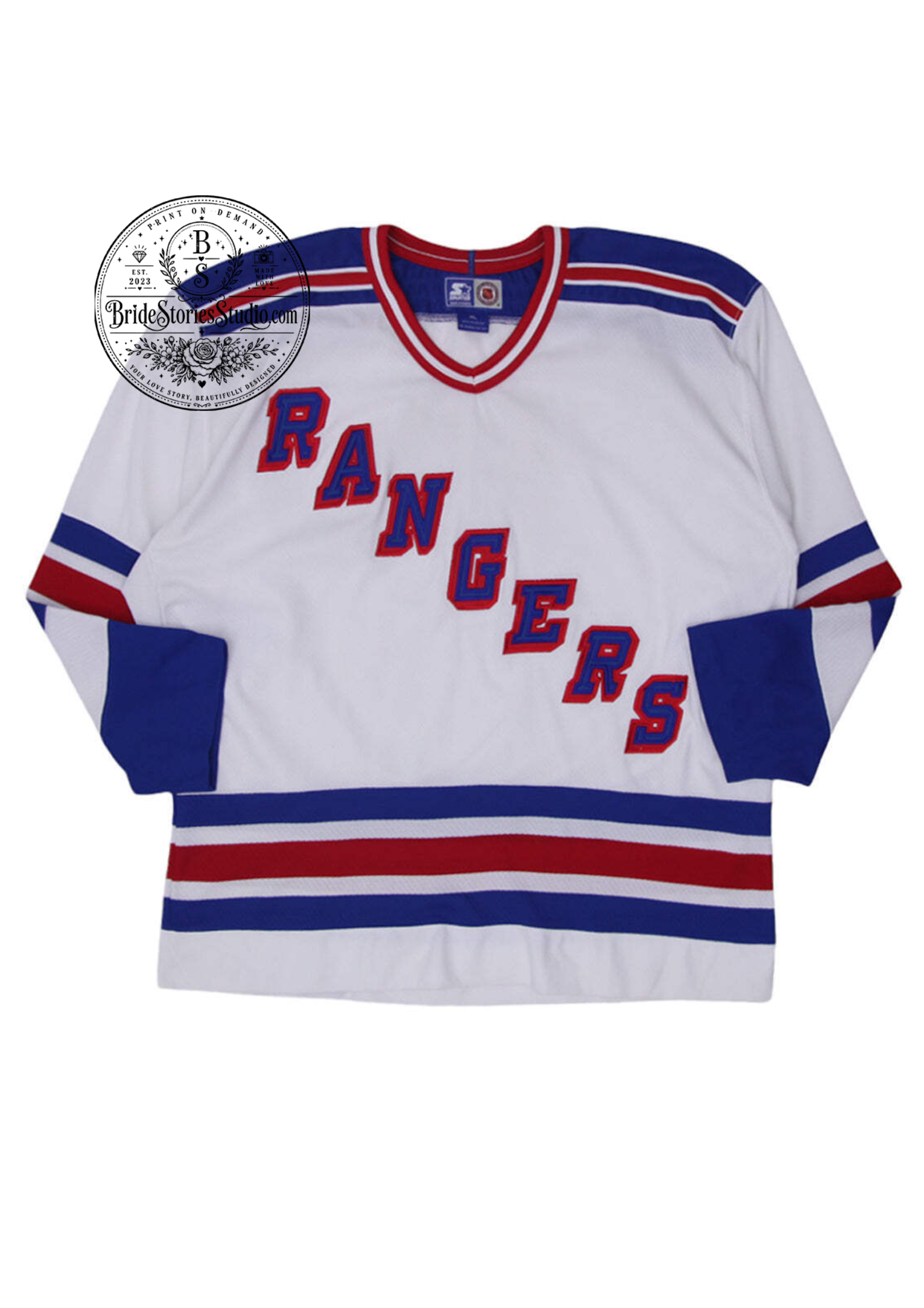New Jersey Inspired Hockey Jersey – Retro Hockey Style