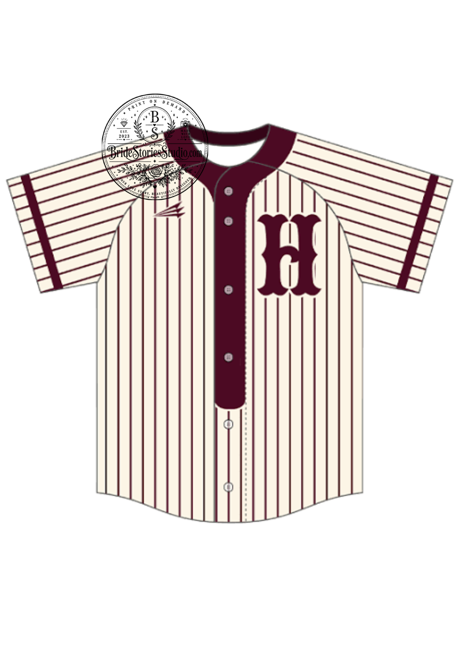 Pinstripe Baseball Jersey – Classic Retro Sports Style