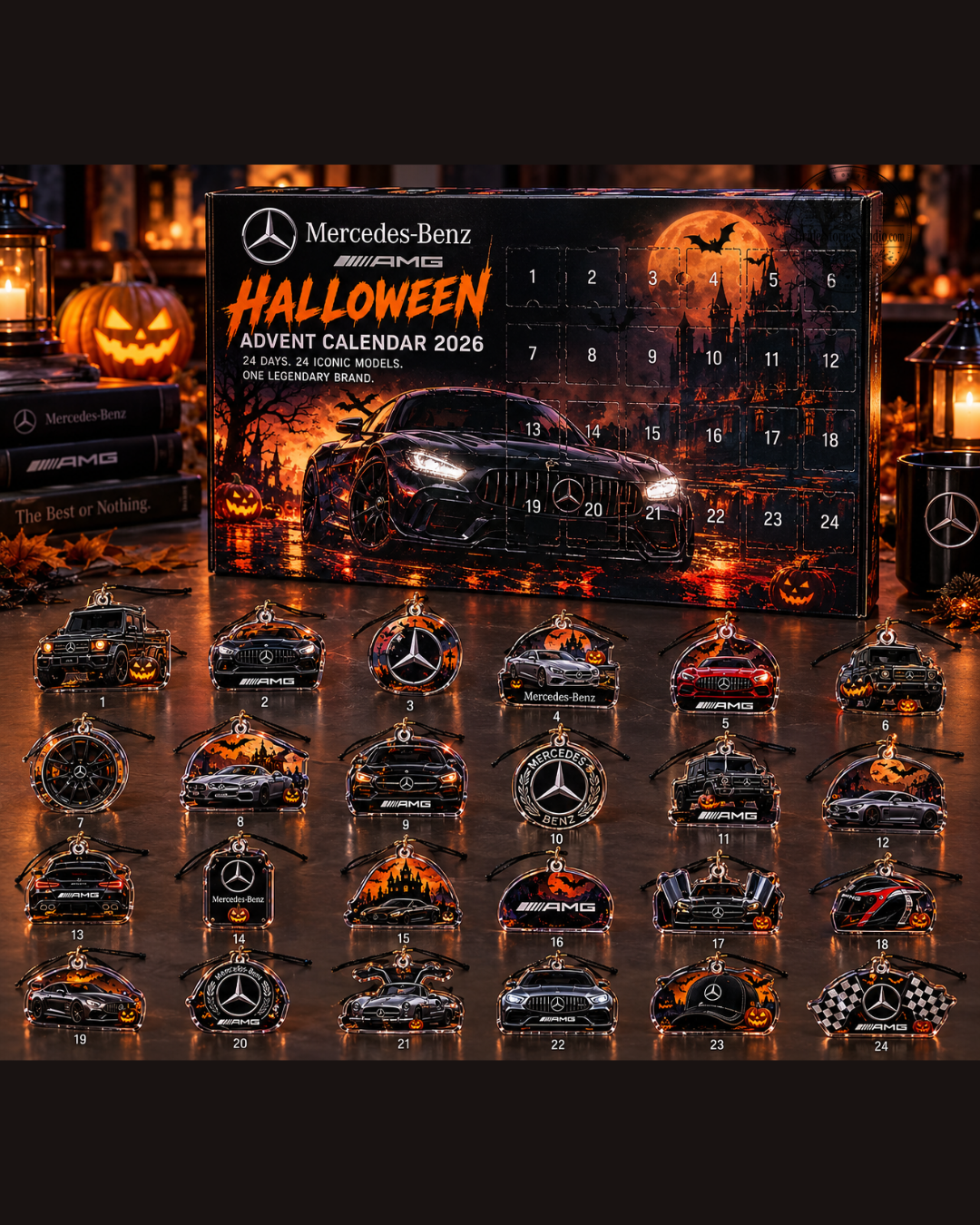 Mercedes-AMG Halloween Advent Calendar – 24 Collectible Car Ornaments