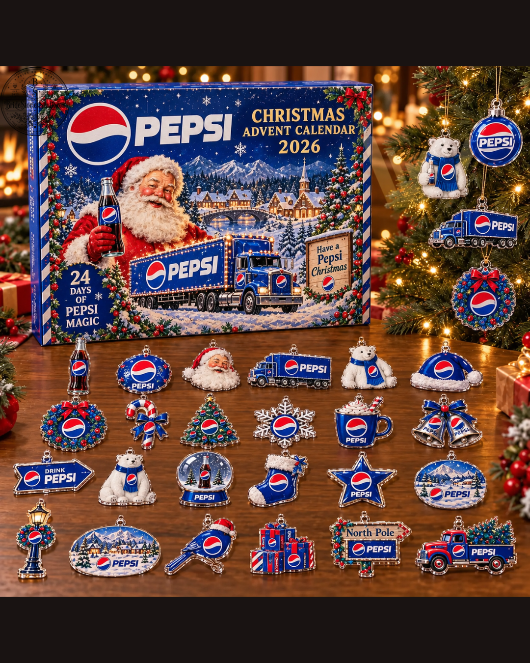 Pepsi Holiday Advent Calendar – 24 Days of Christmas Collectible Ornaments