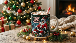 Merry Christmas, Gotham! – Festive Holiday Mug