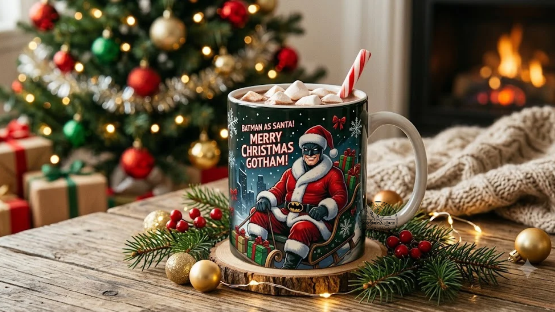 Merry Christmas, Gotham! – Festive Holiday Mug