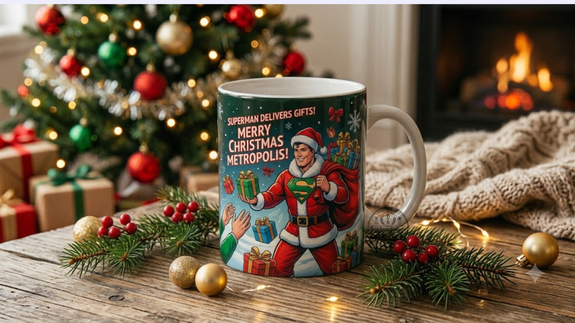 Superhero Santa Delivers Metropolis – The Official Holiday Blend Mug